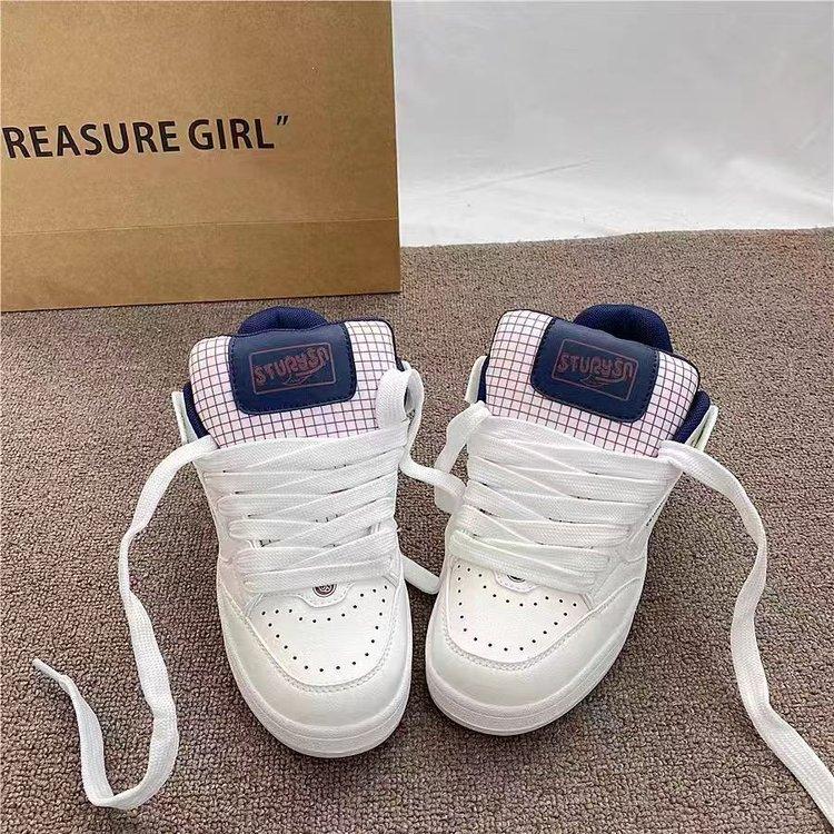 灰色小众百搭面包板鞋运动老爹鞋