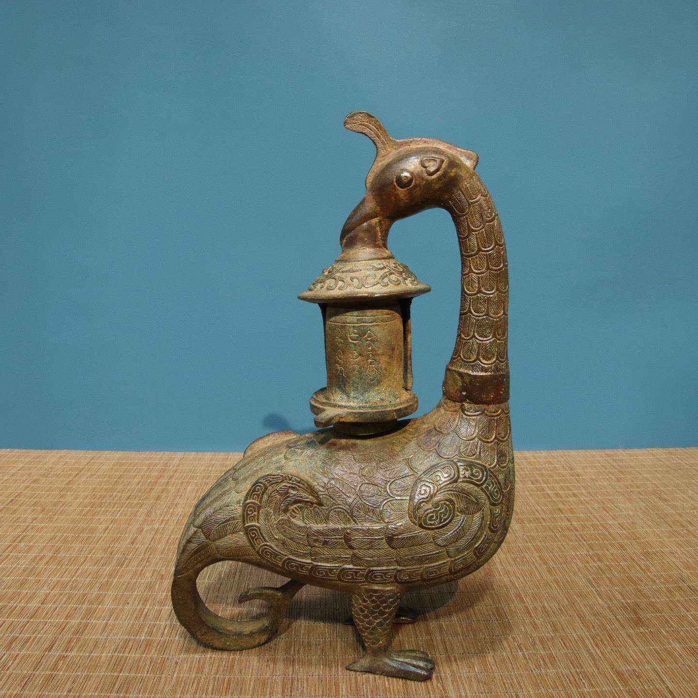 仿古青铜器战国十五多枝灯摆件树形灯汉代连枝灯铜灯具道具油灯碗