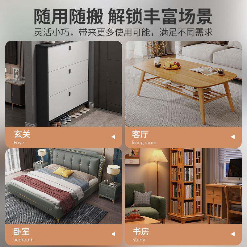 小凳子家用换凳圆坐NA10简约鞋凳客厅沙发茶几方板矮凳南瓜实墩木