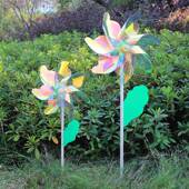 炫彩镭射玩具大儿童户外装 饰道具手工制作材料包旋转手持