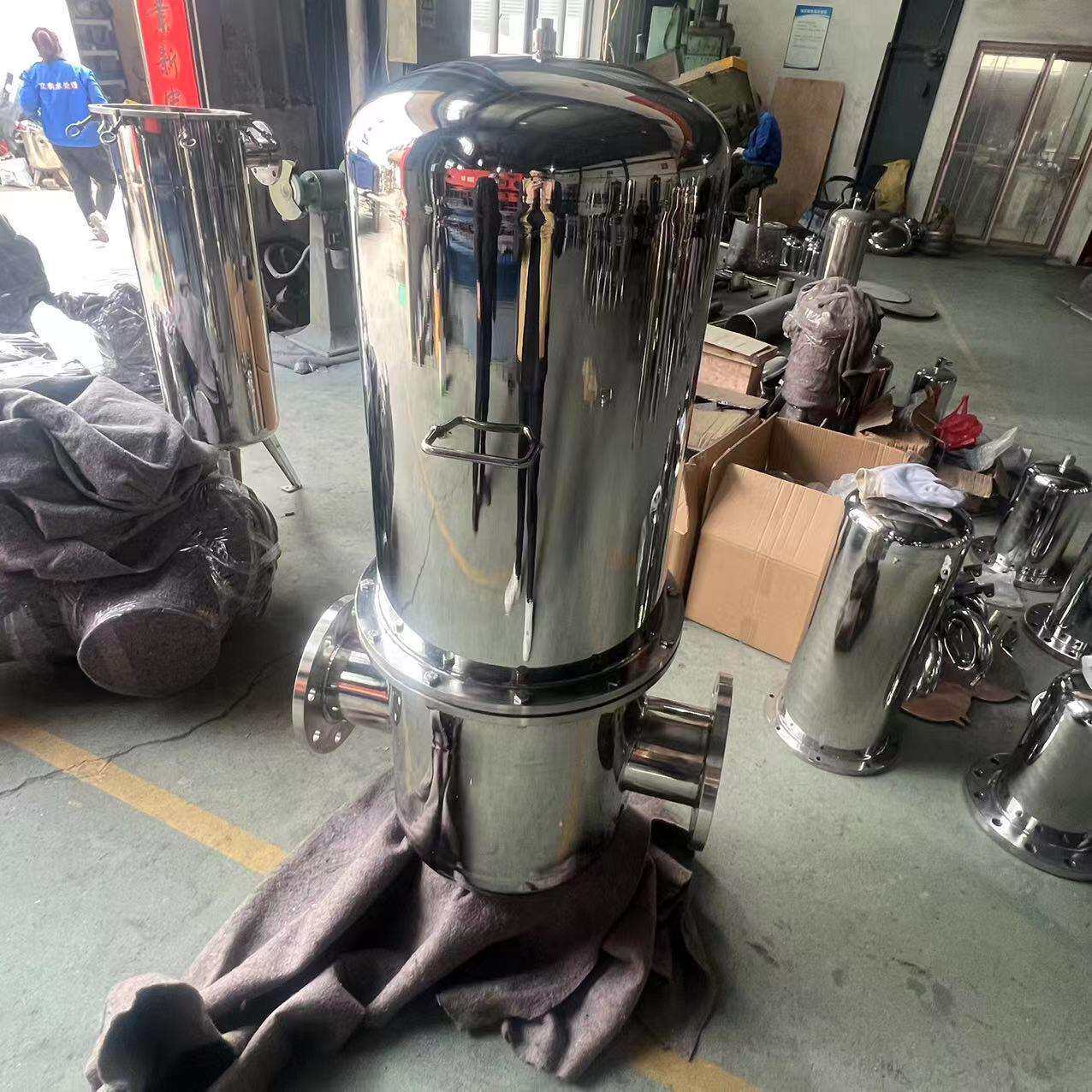 不锈钢气体过滤器耐高温蒸汽过滤器气体除菌过滤器压缩空气过滤器