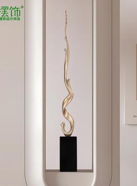 风生水起摆件细长竖高玄关装饰品客厅电视柜壁龛软装雕塑艺术高级