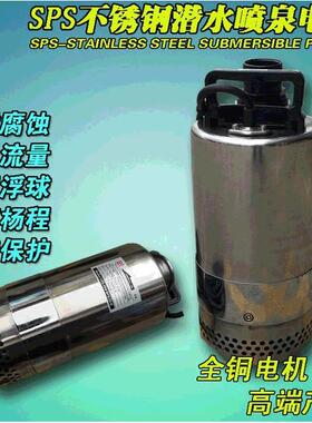 400W/700W喷泉泵花园泵304不锈钢220V污水泵供应家用排水泵
