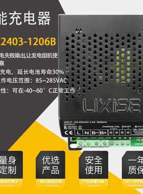柴油发动机启动电瓶铅酸蓄电池LBC2403-1206B智能自动浮充充电器