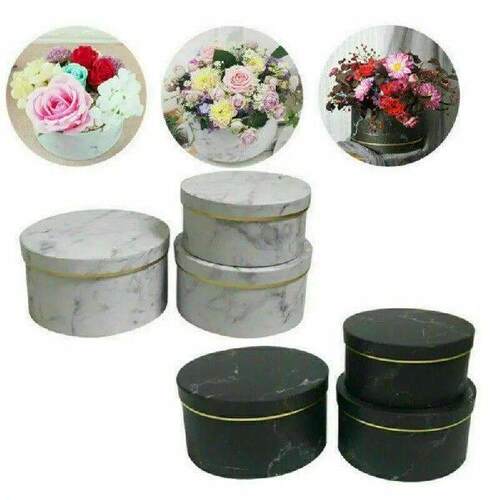 1/3Pcs Florist Hat Boxes Flower Bouquet Plant Living Vase