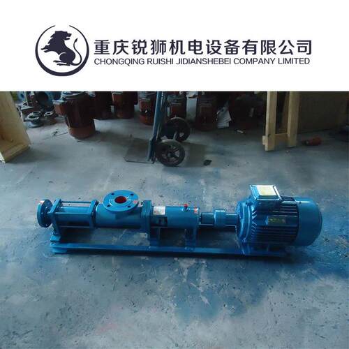 型不锈钢 螺杆泵锐狮 G40-1抗阻塞淤泥排污浓浆泵单螺庆杆泵重转