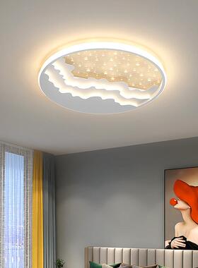 卧室灯北欧简约现代led吸顶灯小户型客厅灯具个性创意圆形房间灯