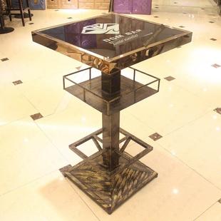 需定制覆古铜酒吧家具铁艺散台茶几凳ktv玻璃发光慢摇迪吧夜店高