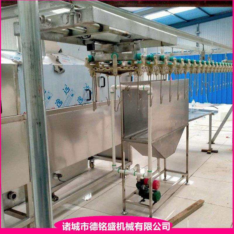 悬挂式炸鸡设备 带头扒鸡油炸机流水线 方形鸡鸭鹅卤煮锅