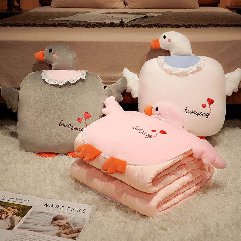 抱枕被子两用毯子二合一加厚办公室折叠靠枕夏季午睡枕头汽车睡觉