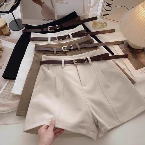 Women'S Fashion High-Waisted Comfortable Shorts Set Pure