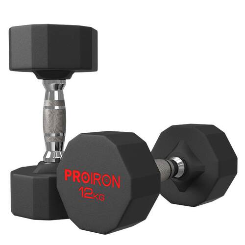 正品PROI哑RON/5普力艾纯钢哑铃男士女士健身家用套装组kg一对铃
