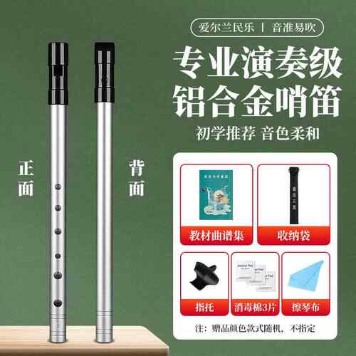 高档爱尔兰哨笛初学者门入C调金D调6专孔属哨笛业演奏直笛竖笛乐