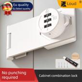 门扣家用防盗门栓 房门闩锌合金明装 抽屉锁免打孔插销密码 简易老式