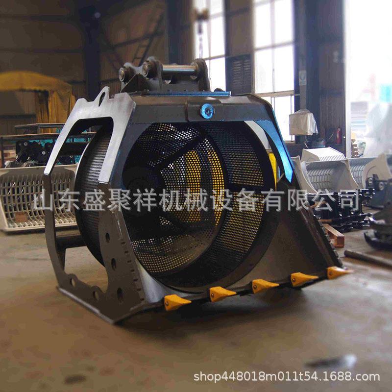 机挖筛斗挖掘机分旋转沙斗滚筒筛泥沙筛分QAV离筛备