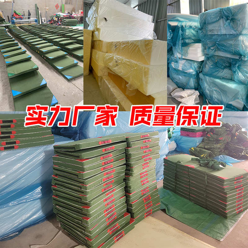 体能训练垫跳高垫摔跤垫折叠垫体操垫海绵帆布垫子