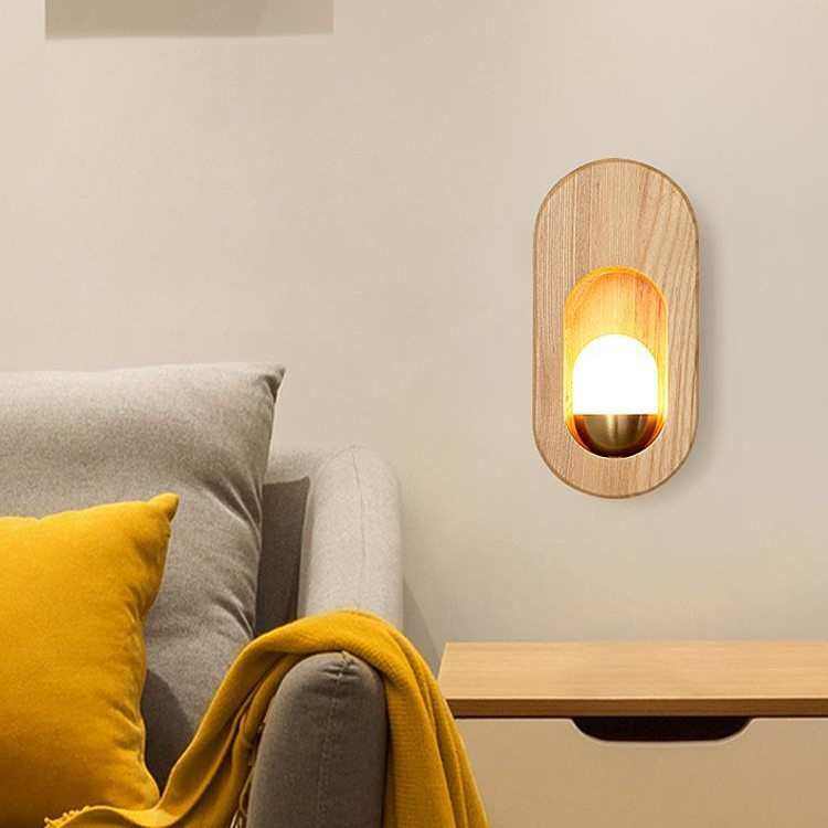 壁灯床头灯 卧室led现代简约北欧实木日式客厅过道灯宾馆墙壁灯具,家装灯饰光源,壁灯,淘宝优惠券,粉丝福利购,淘宝优惠卷