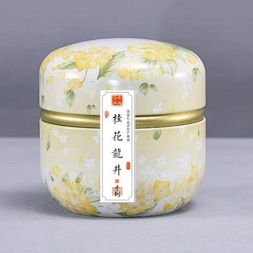 杭州特产本地桂花龙井茶50g雨前 明前 手工秘制可冷泡 绿茶