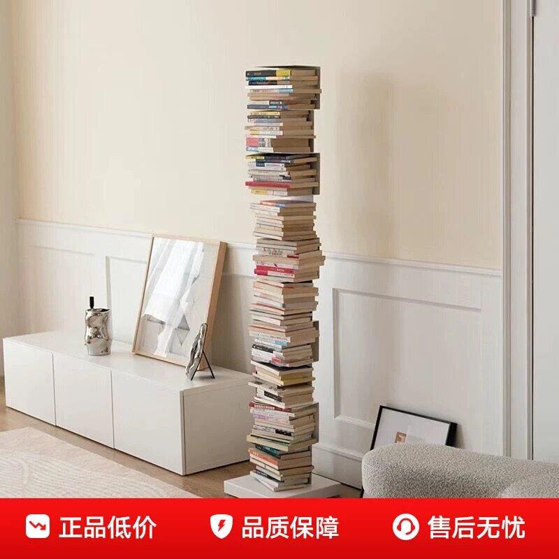 隐形书架落地铁艺立式置物架卧室房间展示架子客厅收纳架子