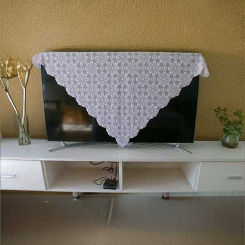 电视罩新蕾丝田园液晶46挂式55寸电视机防尘罩万能盖布耐脏大方巾