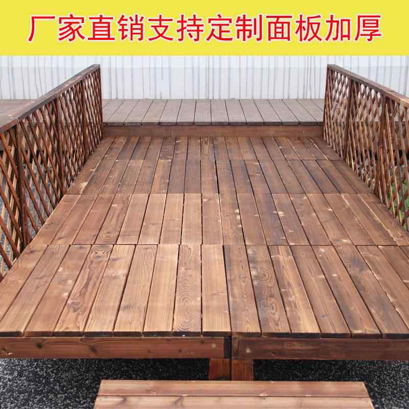 防木地板户腐露台外阳台木板花园庭院平室外台木院子自铺854碳化