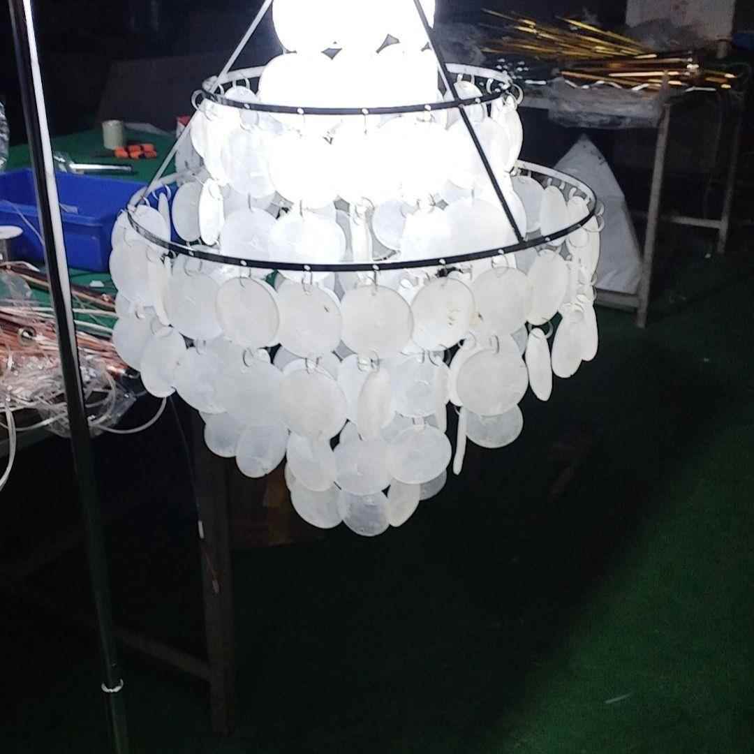 商用灯具装饰新款路引真纯色结婚婚庆路引灯贝壳风铃简约现代220V