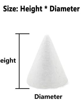 XMAS Polystyrene Styrofoam Foam Tip Cone Flat Cone For Craft