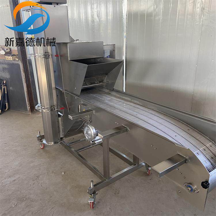 软麻花上糠机糍耙裹糠设备甜甜圈淋水裹糠成套设备