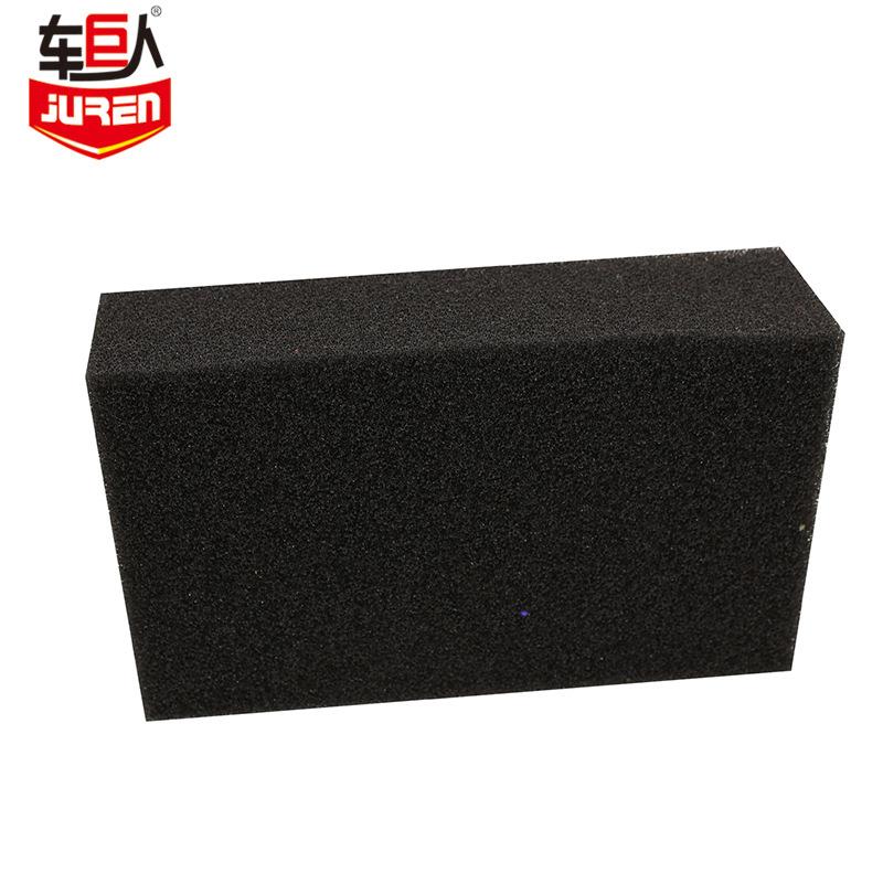大号黑色洗车方海绵块撕不烂擦车海绵刷汽车专用清洁用品工具