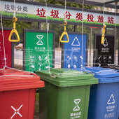 户外垃圾分类亭不锈钢导视牌宣传栏社区分类房垃圾桶专业厂家现货