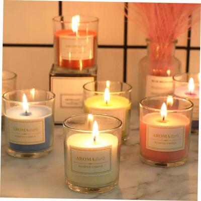 non-smoking, scented glass candles candle smokeless 香薰蜡烛