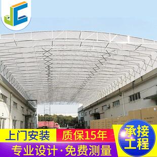 室外移动折叠雨篷移动伸缩雨篷棚布遮雨棚推拉蓬棚移动推拉棚