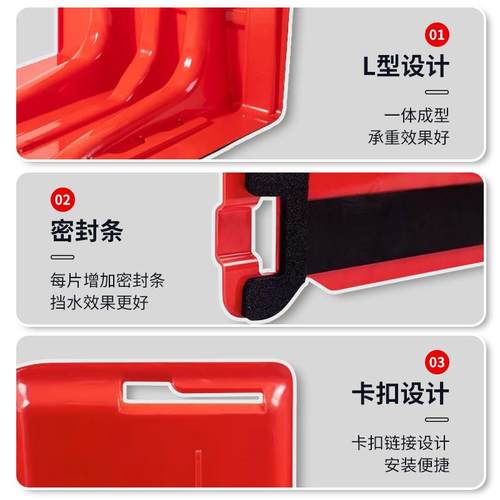 型防洪防汛挡水板应急防水板塑料地下车库家用防水抗洪加厚