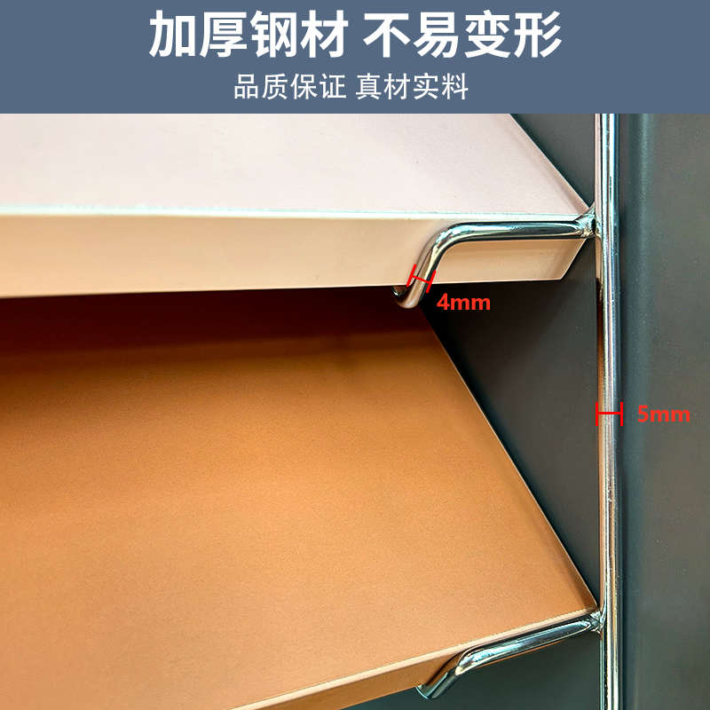 橱柜门样板展架钩色板钩亮色连体式螺丝固定层板托银色金属铁线挂