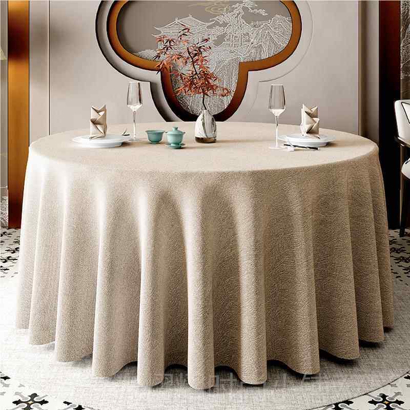 正品圆桌酒店布大饭店餐厅圆桌台家用小餐布圆布艺圆形酒店桌布布