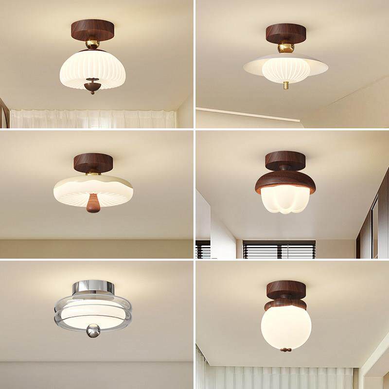 法式门厅灯小走廊灯卧室灯中古走道灯新款覆古高级感新中式吸顶灯