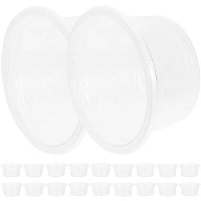 20 Pcs Crested Reptile Water Box Animal Feeder Cups