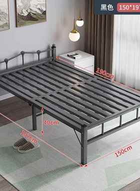 家用折叠床铁床单人双人.5米钢丝小床硬板铁1艺床简免易ASV户型安