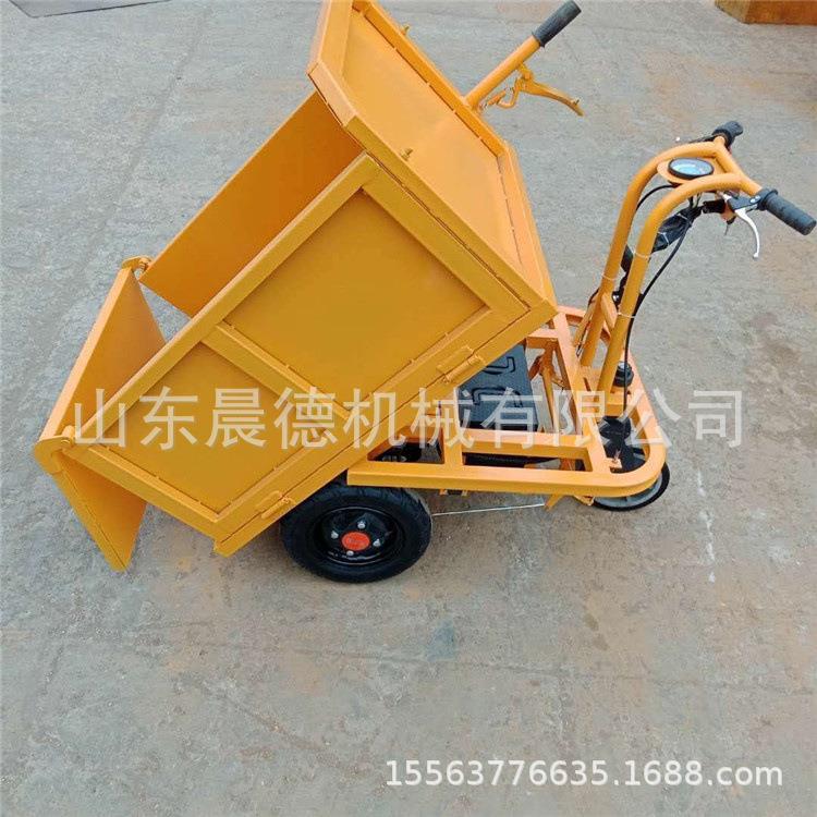 拉混凝土沙石农用车车手推式电动翻斗建砖料筑859工地运灰斗