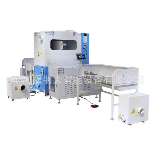 羽绒服充绒机双头12秤高清触屏易操作自动化服装设备