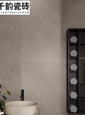 砂岩瓷砖室内客餐厅防滑地砖60x120连锁餐饮民宿卫生间墙砖仿古砖