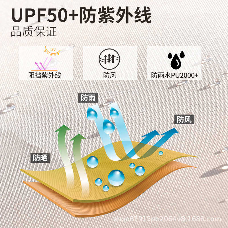 户外便携野营六角方形蝶形天幕涂银防雨防晒牛津布遮阳棚凉棚帐篷