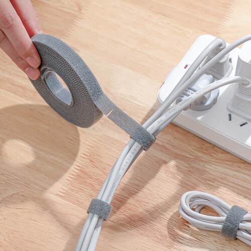 Tearable Data Cable Binding Strap with Hook and Loop Fastene