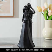 客厅人物装 复古摆件像摆设情侣花园雕塑树脂艺术 饰品庭院家居欧式