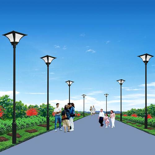 ASO园欧式复古庭院灯 公小区草道路照明坪灯别墅防观水3米LED景灯