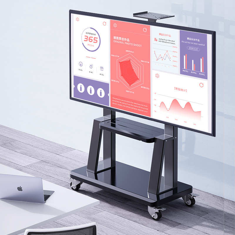 32-75寸液晶电视机架 1700移动落地支架显示器挂架一体机支架批发