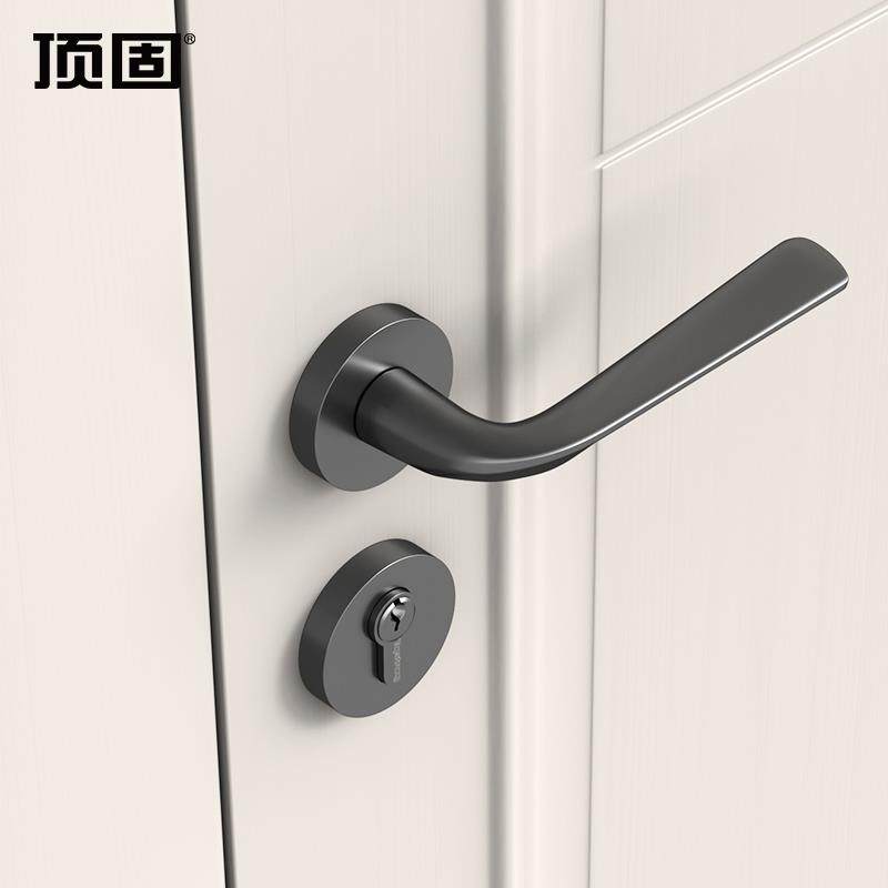 顶固门锁室内家用卧室分体房门锁卫生间实木门把手通用型静音锁具