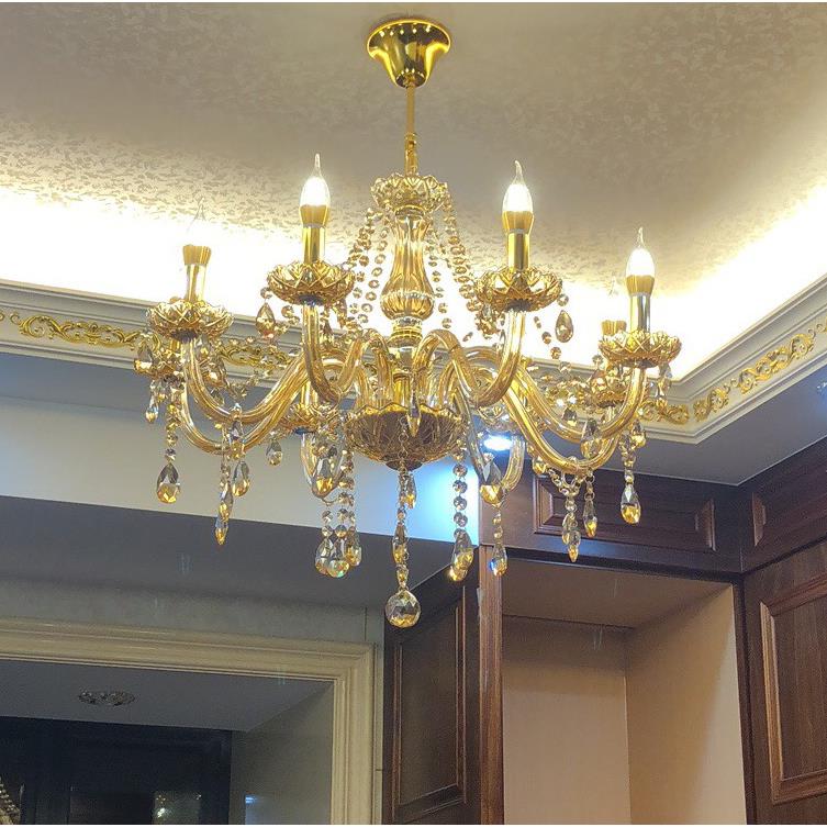 欧式吊灯厅水晶KV婚客庆酒店包房店灯铺奢华卧室T餐厅ZB556516灯