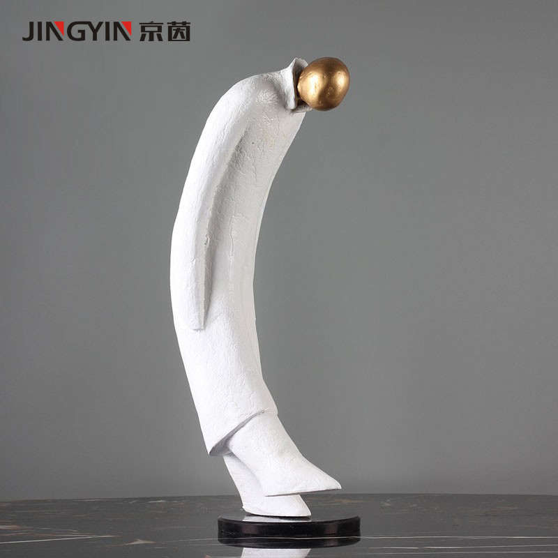 抽象雕塑摆件样板房客厅玄关创意摆设书柜艺术工艺品大卫头像装饰