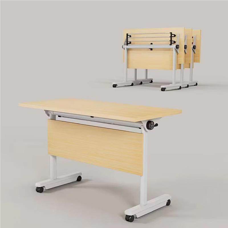 现代简约培桌移训动议会桌钢制多功能组折叠钢架长条桌翻YJ-031转